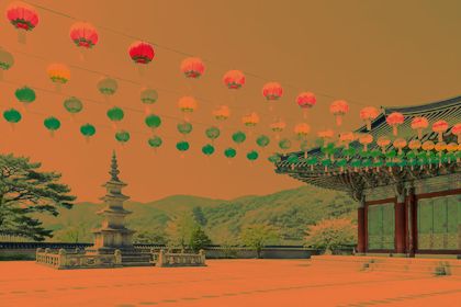 Darken with #e8743b on the lotus-lanterns photo