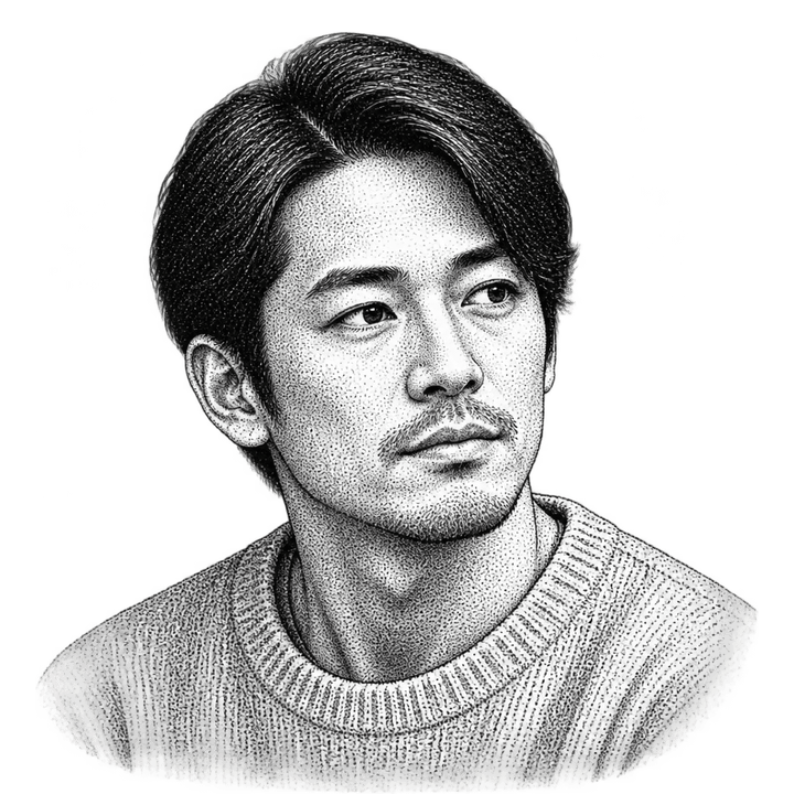 Pencil portrait of Yuki Tanabe